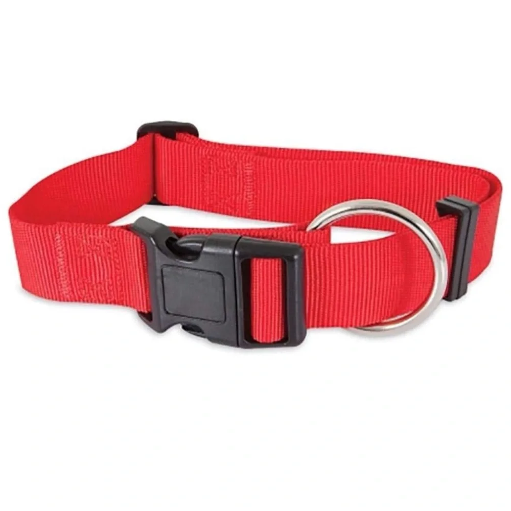 AspenPet Large Red Adjustable Dog Collar
